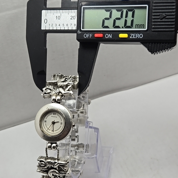 Vintage Rare Tofa Silde Gymnastics Dance Charm Bracelet Watch Silver New Battery - Picture 5 of 9